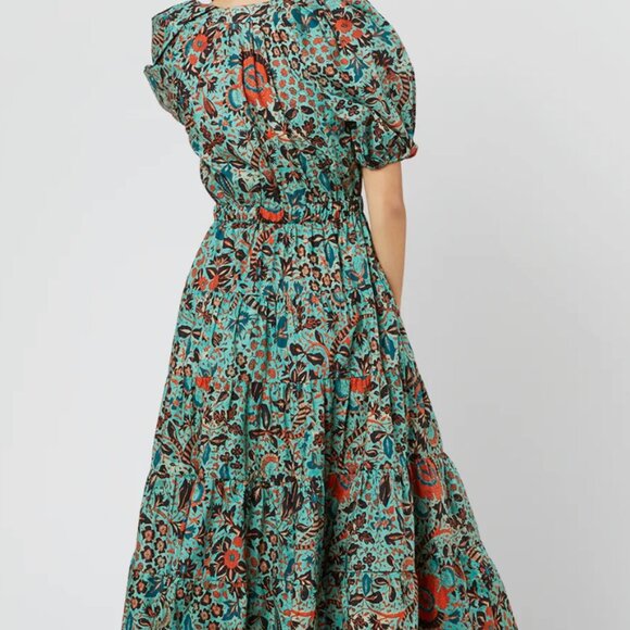 Olina Dress in Jade by Ulla Johnson size 12 NWOT - Picture 3 of 6